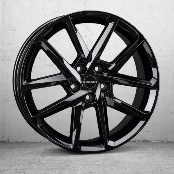 Диск литой Borbet N black glossy Felge 7,5x18 Zoll 5x108 Lochkreis