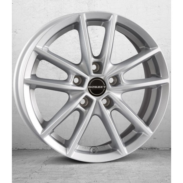 Диск литой Borbet W crystal silver Felge 8x18 Zoll 5x108 Lochkreis