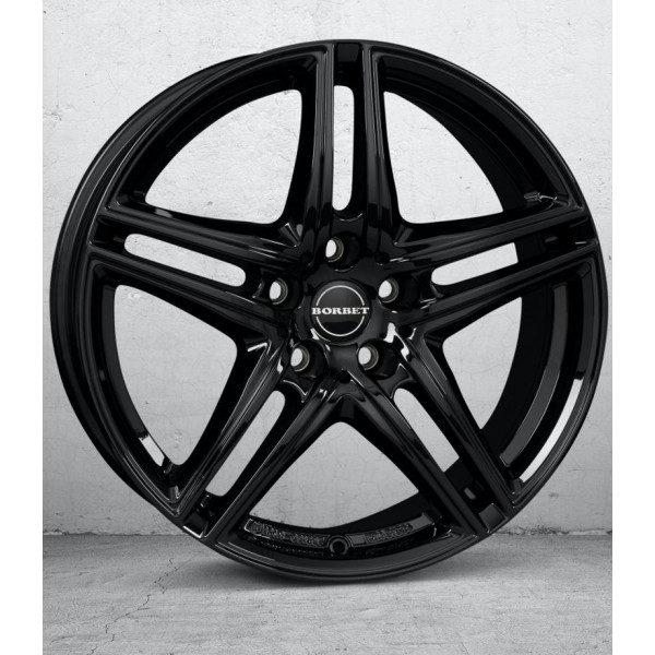 Диск литой Borbet XR black glossy Felge 8x18 Zoll 5x112 Lochkreis