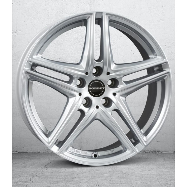 Диск литой Borbet XR brilliant silver Felge 8x18 Zoll 5x112 Lochkreis