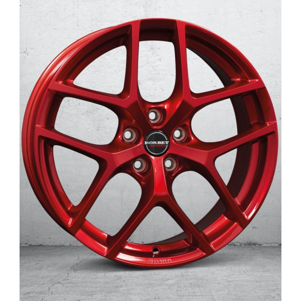 Диск литой Borbet Y candy red Felge 8x19 Zoll 5x112 Lochkreis