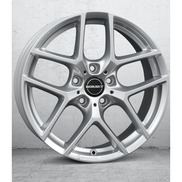 Диск литой Borbet Y crystal silver Felge 8,5x19 Zoll 5x108 Lochkreis