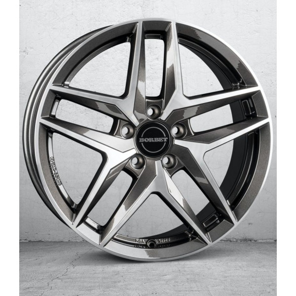 Диск литой Borbet Z mistral anthracite glossy polished Felge 8,5x20 Zoll 5x112 Lochkreis