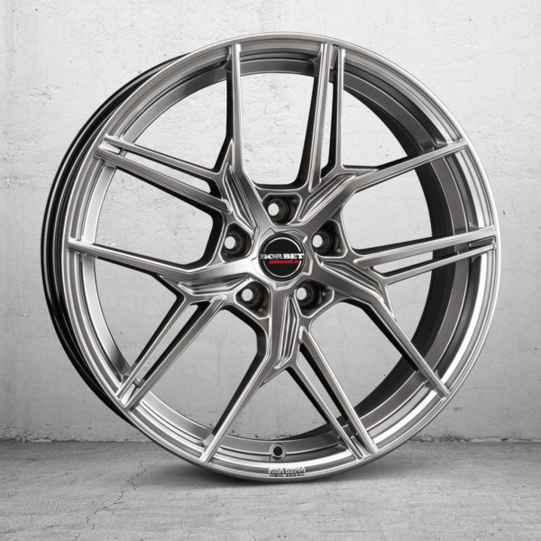 Диск литой Borbet QX hyper black silver Felge 8x19 Zoll 5x112 Lochkreis