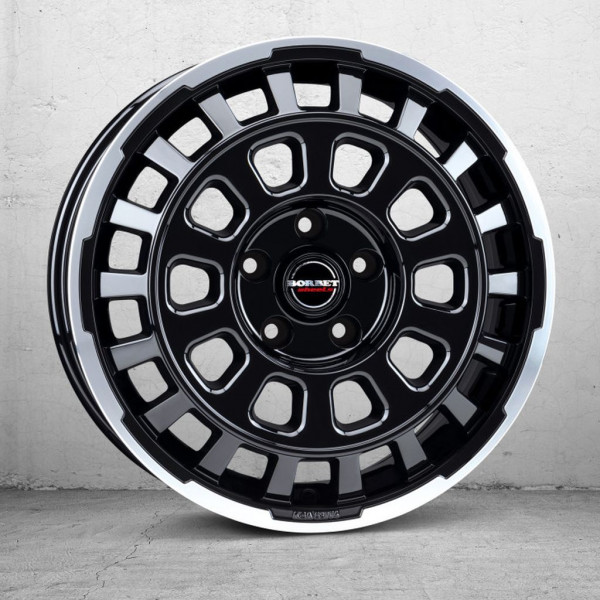 Диск литой Borbet CW7 black rim polished glossy Felge 7,5x18 Zoll 5x118 Lochkreis
