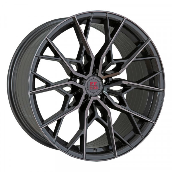 Диск литой ELEGANCE WHEELS FF 330 Deep Concave Glossy Gunmetal polish Felge 10x20 - 5x112 Lochkreis