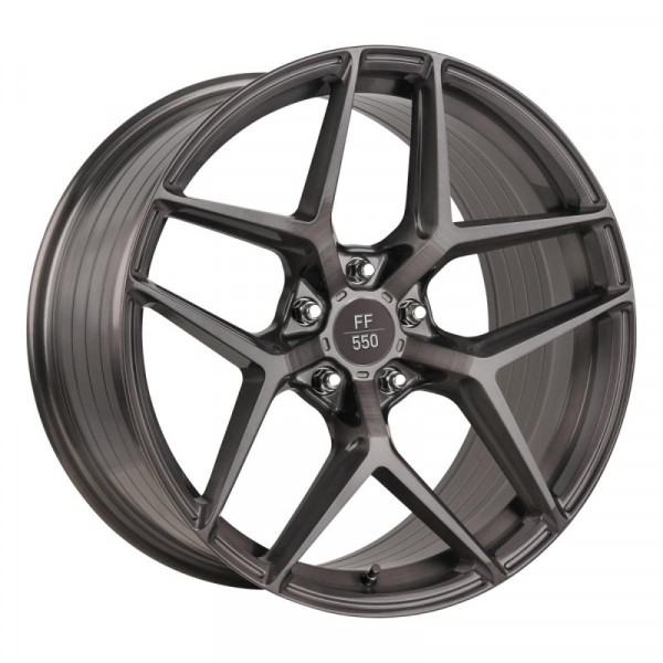 Диск литой ELEGANCE WHEELS FF 550 Deep Concave Liquid Brushed Metal Felge 10x20 - 5x112 Lochkreis