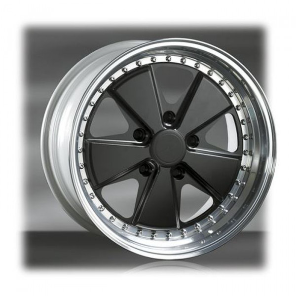 Диск литой Kerscher FX 3-teilig schwarz matt poliert Felge 10.5x18 - 18 Zoll 5x130 Lochkreis