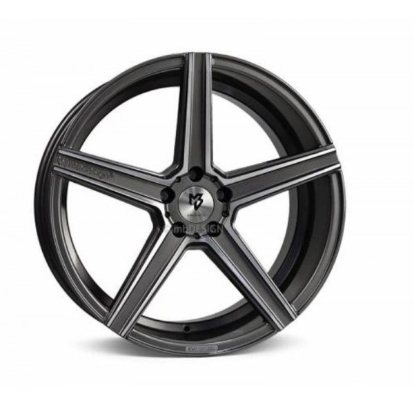Диск литой MB Design KV1 DC Grau glänzend lackiert Konturen poliert Felge 10,5x20 - 20 Zoll 5x112 Lochkreis