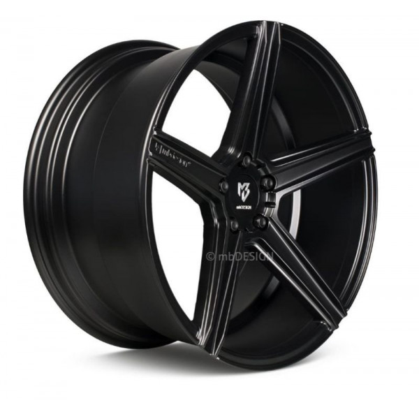 Диск литой MB Design KV1 DC Schwarz seidenmatt lackiert Felge 10,5x20 - 20 Zoll 5x112 Lochkreis
