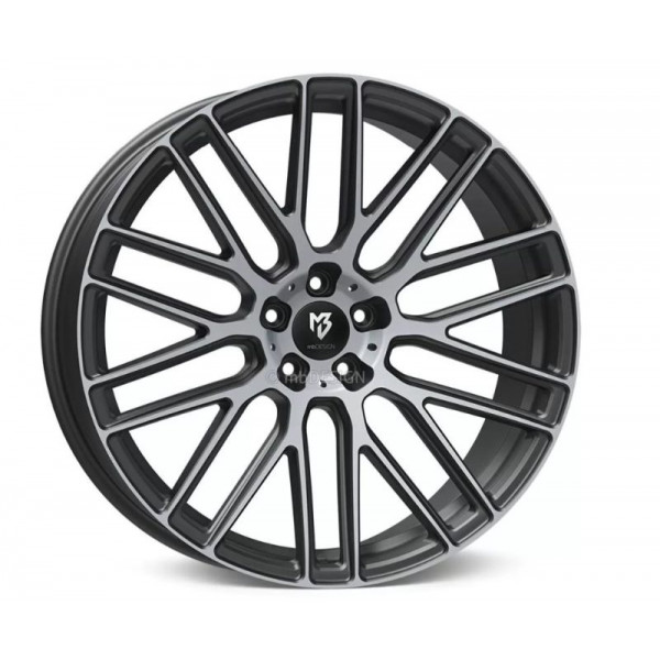Диск литой MB Design KV4 grau matt poliert Felge 10x22 - 22 Zoll 5x112 Lochkreis