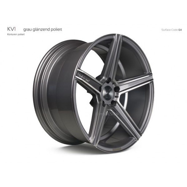 Диск литой MB Design KV1 DC Glanzgrau poliert Felge 10,5x20 - 20 Zoll 5x110 Lochkreis