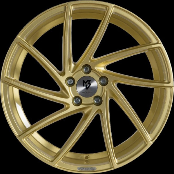 Диск литой MB Design KV2 Gold glänzend Felge 8.5x19 - 19 Zoll 5x100 Lochkreis