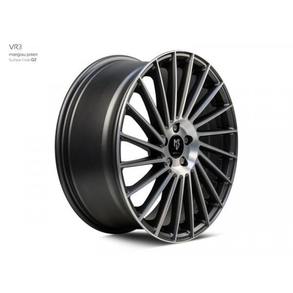 Диск литой MB Design VR3 Mattgrau poliert Felge 7,5x18 - 18 Zoll 4x100 Lochkreis