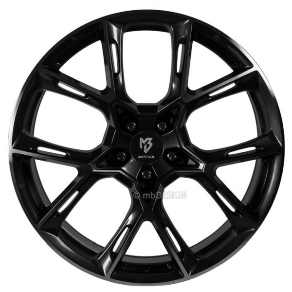 Диск литой MB Design KX1 Schwarz glänzend Felge 8.5x20 - 20 Zoll 5x108 Lochkreis