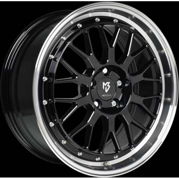 Диск литой MB Design LV1 Glanzschwarz poliert Felge 8.5x19 - 19 Zoll 5x110 Lochkreis
