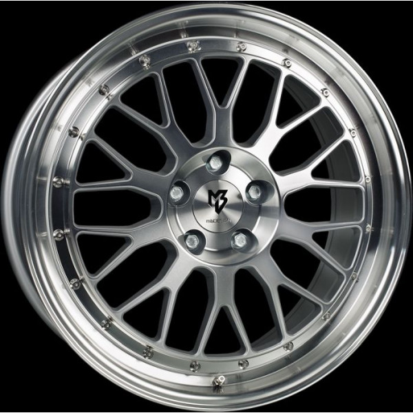 Диск литой MB Design LV1 Silber poliert Felge 7,5x18 - 18 Zoll 4x100 Lochkreis