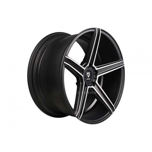 Диск литой MB Design KV1 Mattschwarz poliert Felge 10.5x20 - 20 Zoll 5x108 Lochkreis