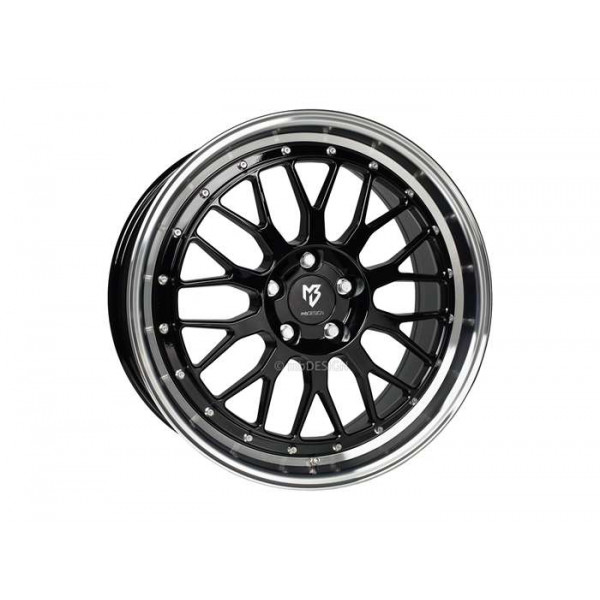 Диск литой MB Design LV1 Glanzschwarz poliert Felge 7,5x18 - 18 Zoll 4x100 Lochkreis
