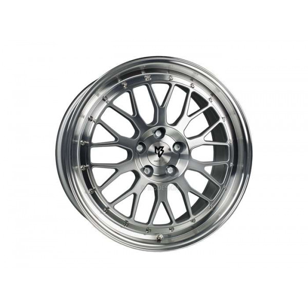Диск литой MB Design LV1 Silber poliert Felge 8.5x19 - 19 Zoll 5x100 Lochkreis