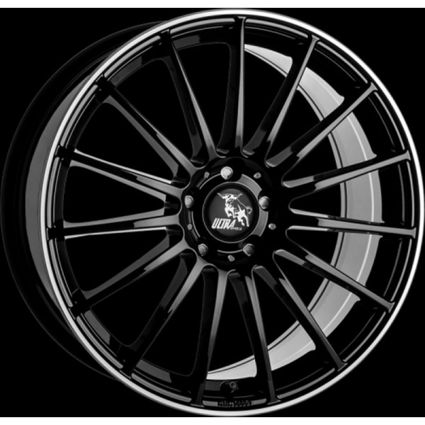 Диск литой ULTRA UA4 black / rim polished Felge 8,5Jx19 - 19 Zoll 5x112 Lochkreis