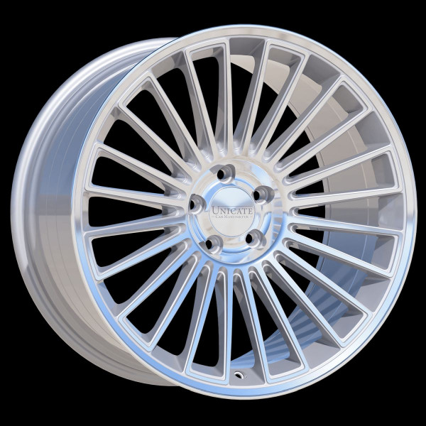 Диск литой Unicate WHEELS MULTISPOKE24 Deep Concave Hyper Silber Felge 10,5x20 - 20 Zoll 5x112 Lochkreis